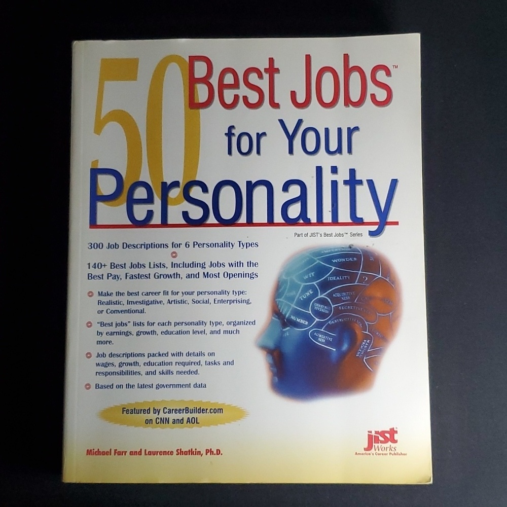 50 Best Jobs for Your Personality Softcover Book.